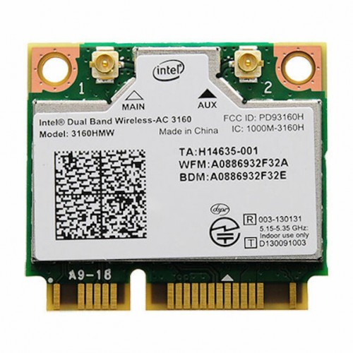 Intel Dual Band Wireless 3160 710662-001